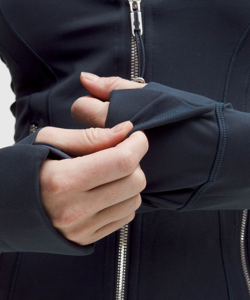 Define Hooded Jacket *Nulu True Navy/Mirror Silver/Mirror Silver