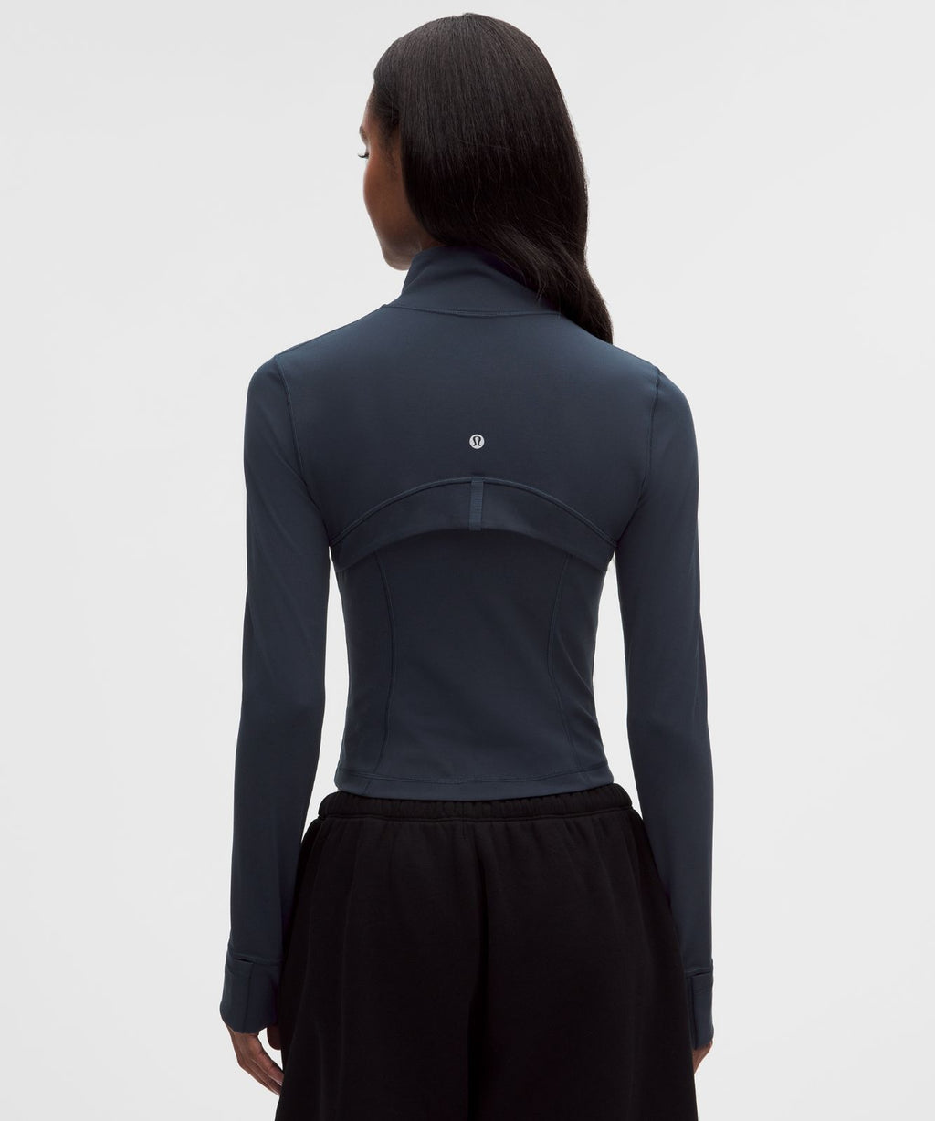 Define Cropped Jacket *Nulu True Navy/Mirror Silver/Mirror Silver