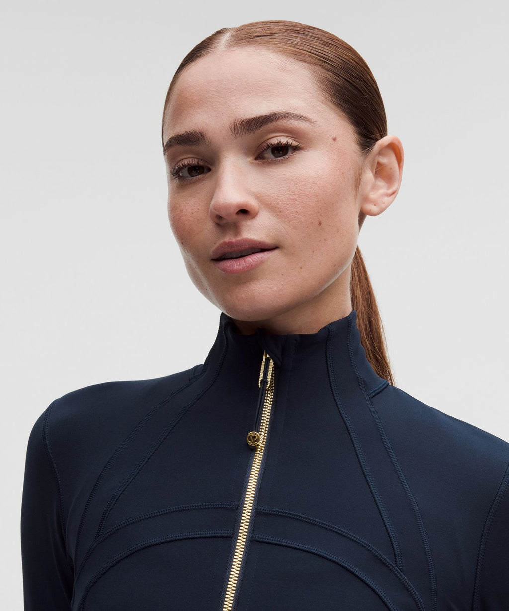 Define Cropped Jacket *Nulu True Navy/Gold/Gold