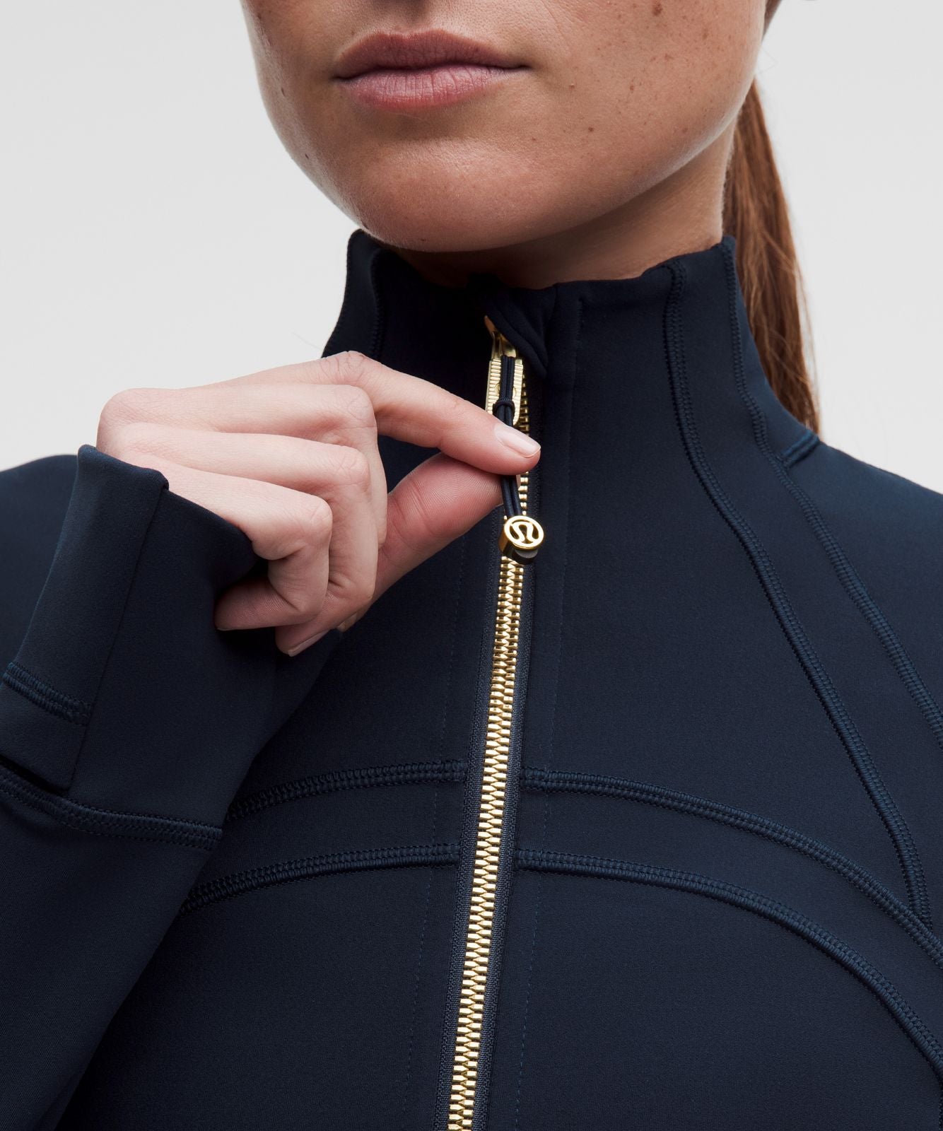 Define Cropped Jacket *Nulu True Navy/Gold/Gold
