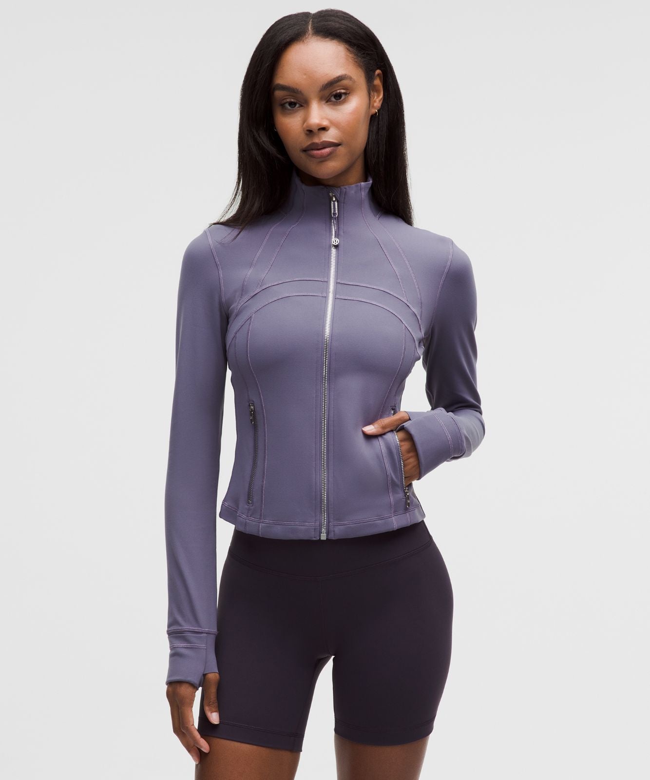 Define Cropped Jacket *Nulu Grape Mist/Mirror Silver/Mirror Silver