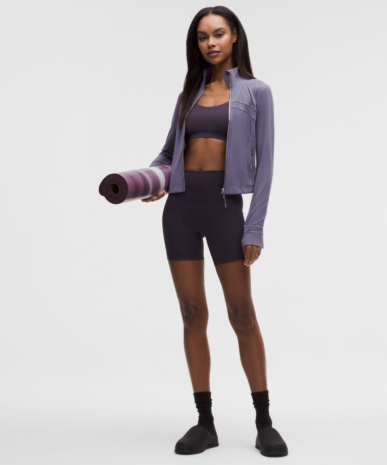 Define Cropped Jacket *Nulu Grape Mist/Mirror Silver/Mirror Silver