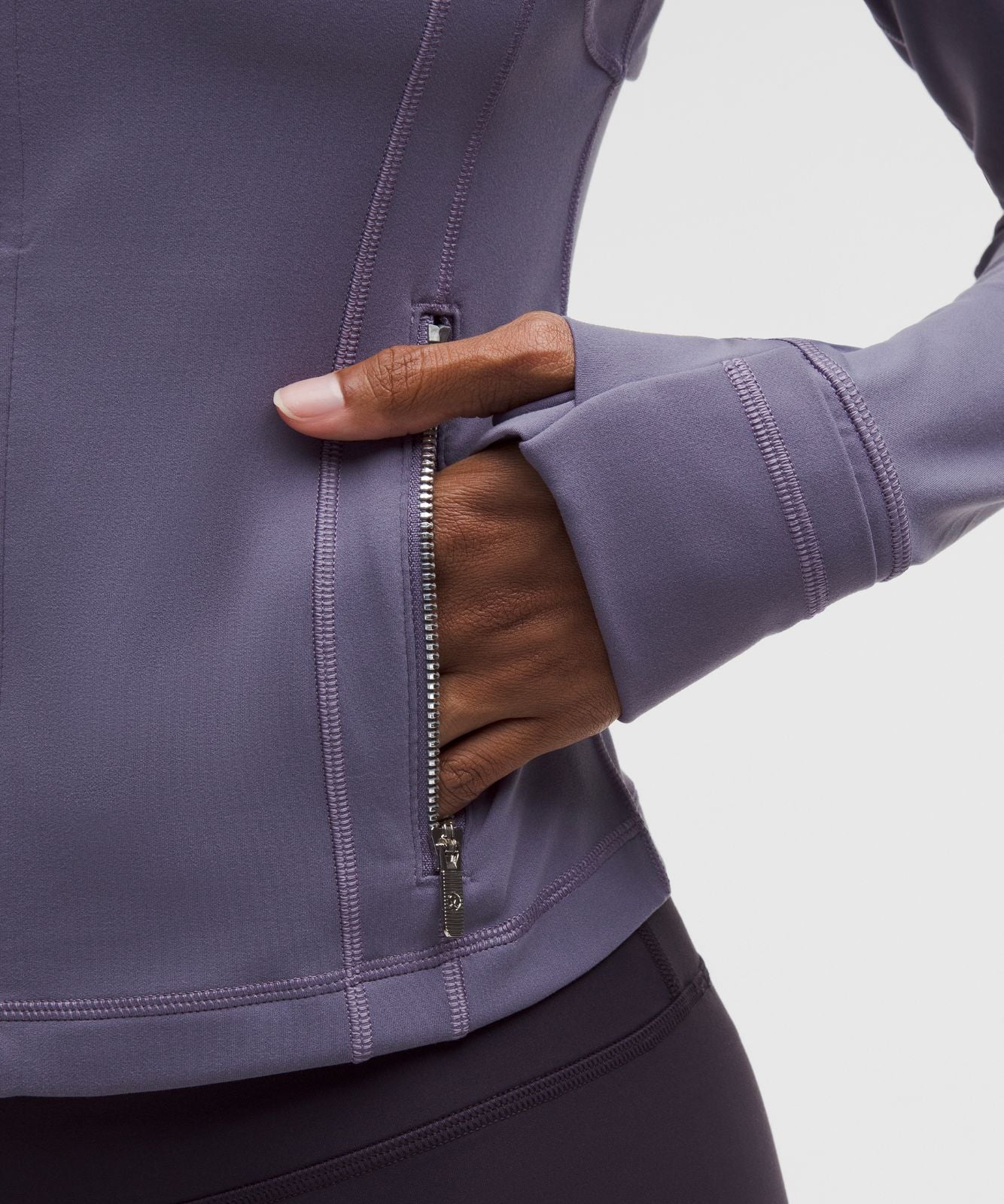 Define Cropped Jacket *Nulu Grape Mist/Mirror Silver/Mirror Silver