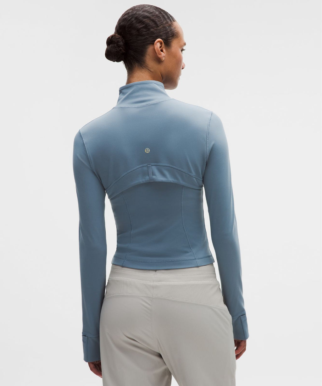 Define Cropped Jacket *Nulu Steel Blue/Gold/Gold