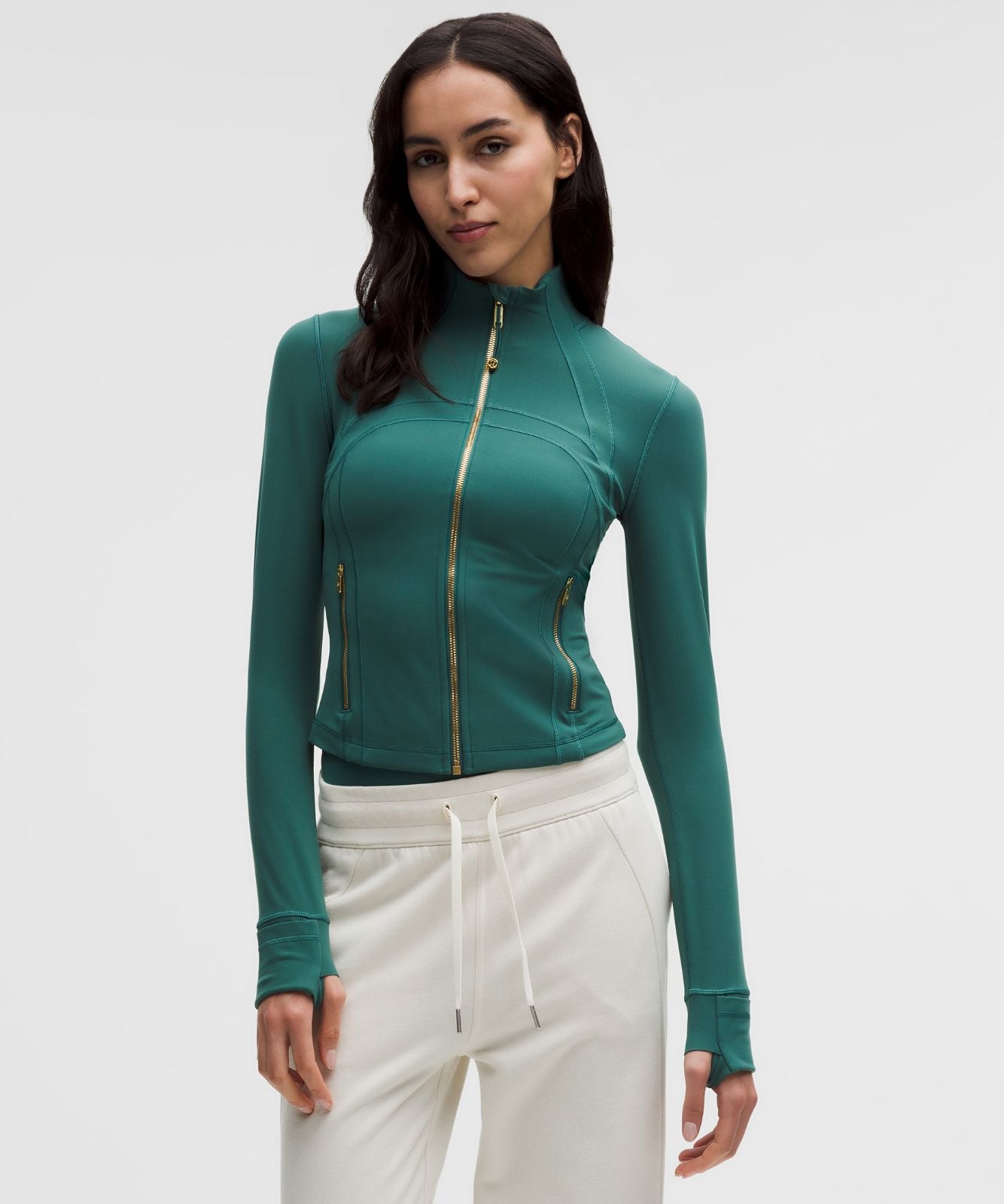 Define Cropped Jacket *Nulu Deep Marina/Gold/Gold