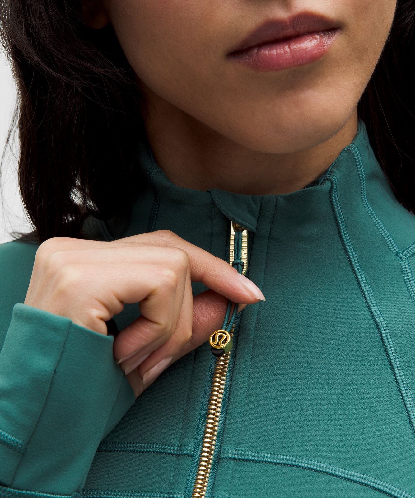Define Cropped Jacket *Nulu Deep Marina/Gold/Gold