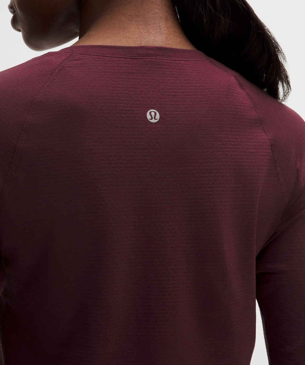 Swiftly Tech Long-Sleeve Shirt 2.0 *Waist Length Burgundy Bay/Burgundy Bay