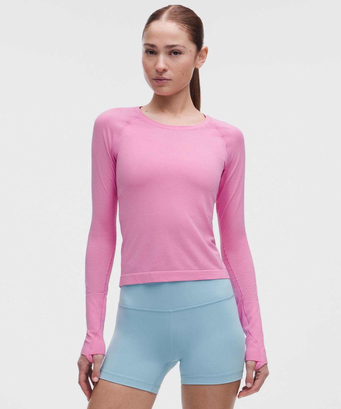 Swiftly Tech Long-Sleeve Shirt 2.0 *Waist Length Sweet Sorbet/Sweet Sorbet
