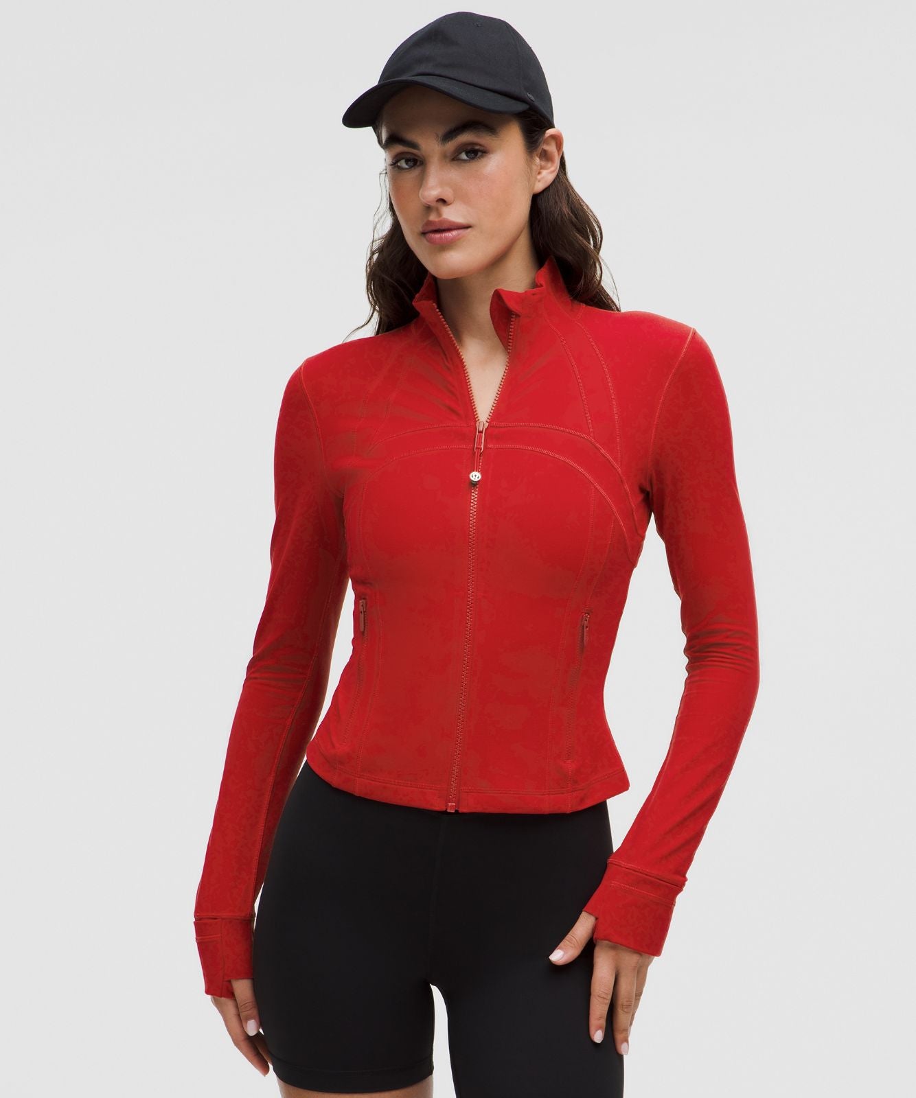 Define Cropped Jacket *Nulu Dark Red
