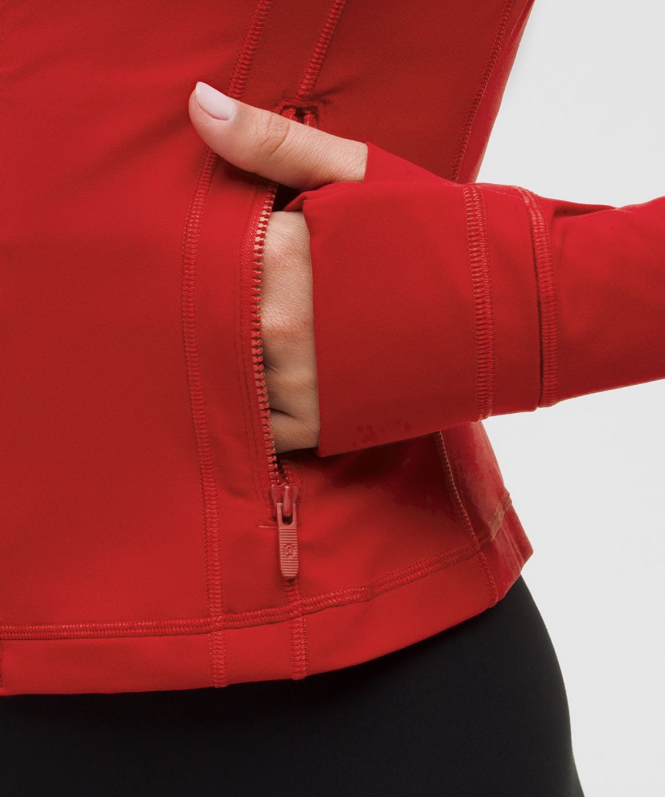 Define Cropped Jacket *Nulu Dark Red