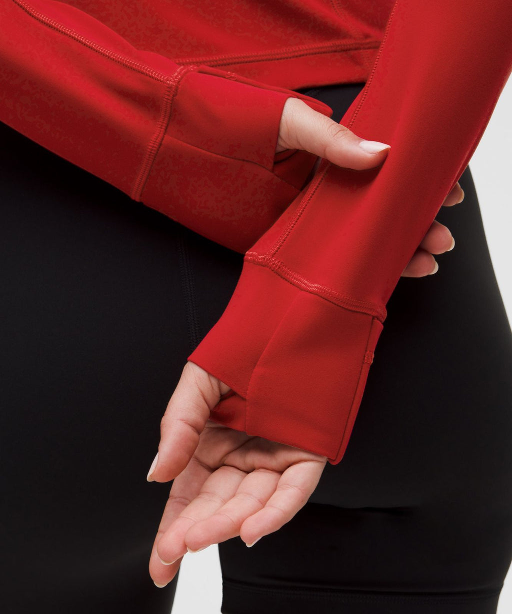 Define Cropped Jacket *Nulu Dark Red