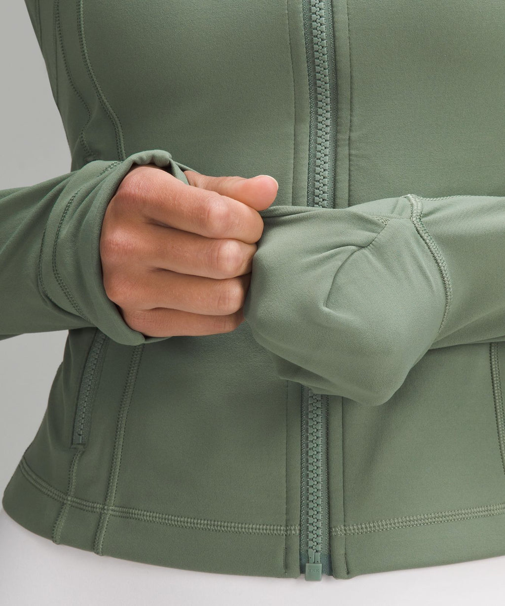 Define Cropped Jacket *Nulu Grey Eucalyptus