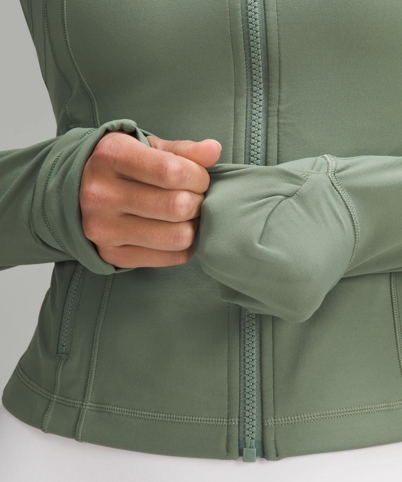 Define Cropped Jacket *Nulu Grey Eucalyptus