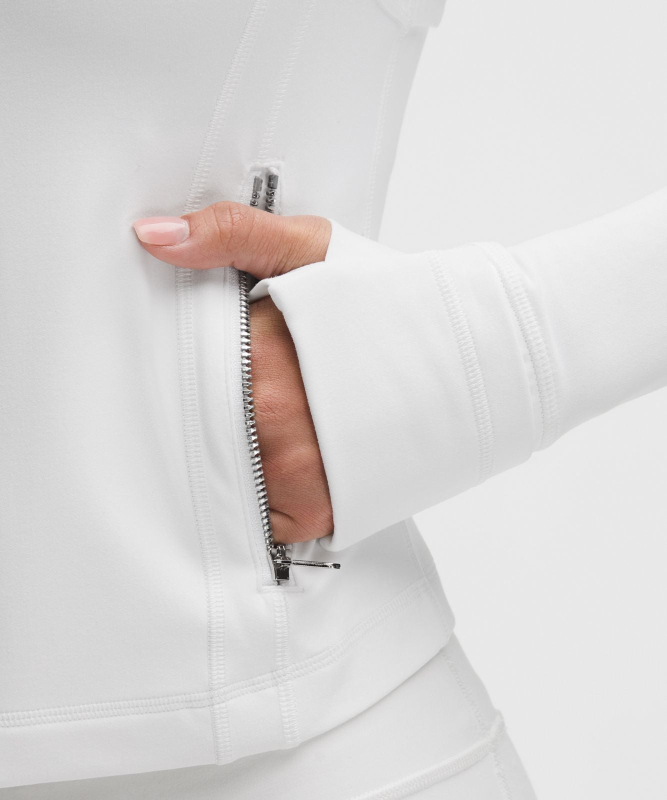 Define Cropped Jacket *Nulu White/Mirror Silver/Mirror Silver