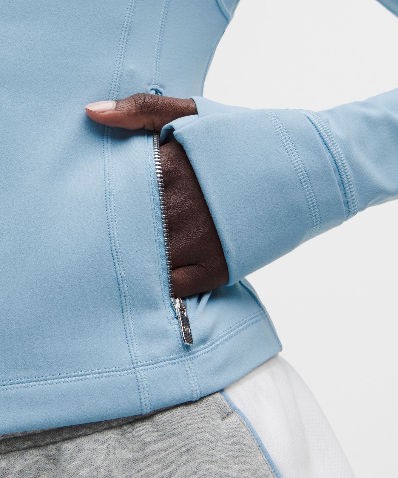 Define Cropped Jacket *Nulu Dreamy Blue/Mirror Silver/Mirror Silver