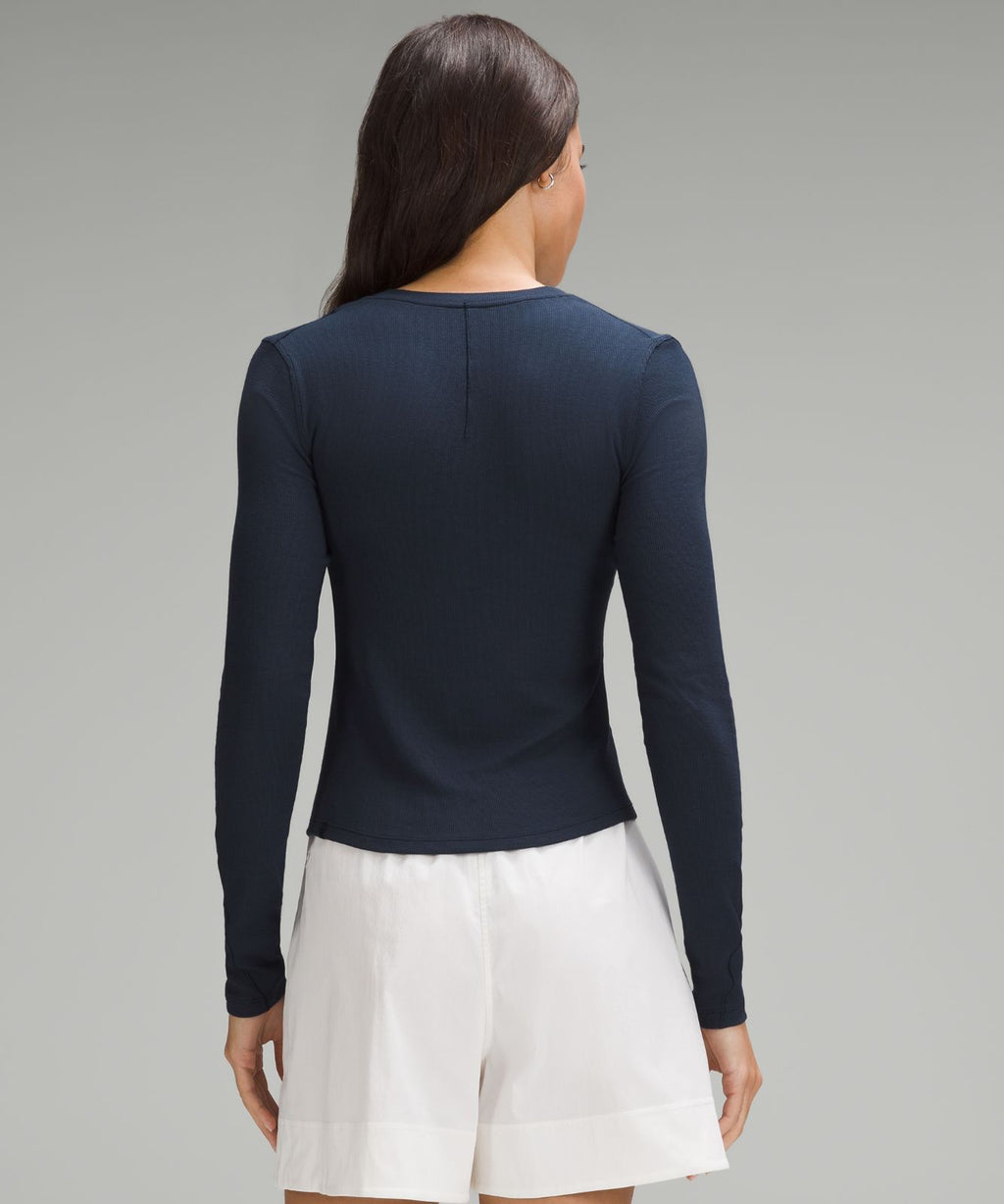 Hold Tight Long-Sleeve Henley True Navy