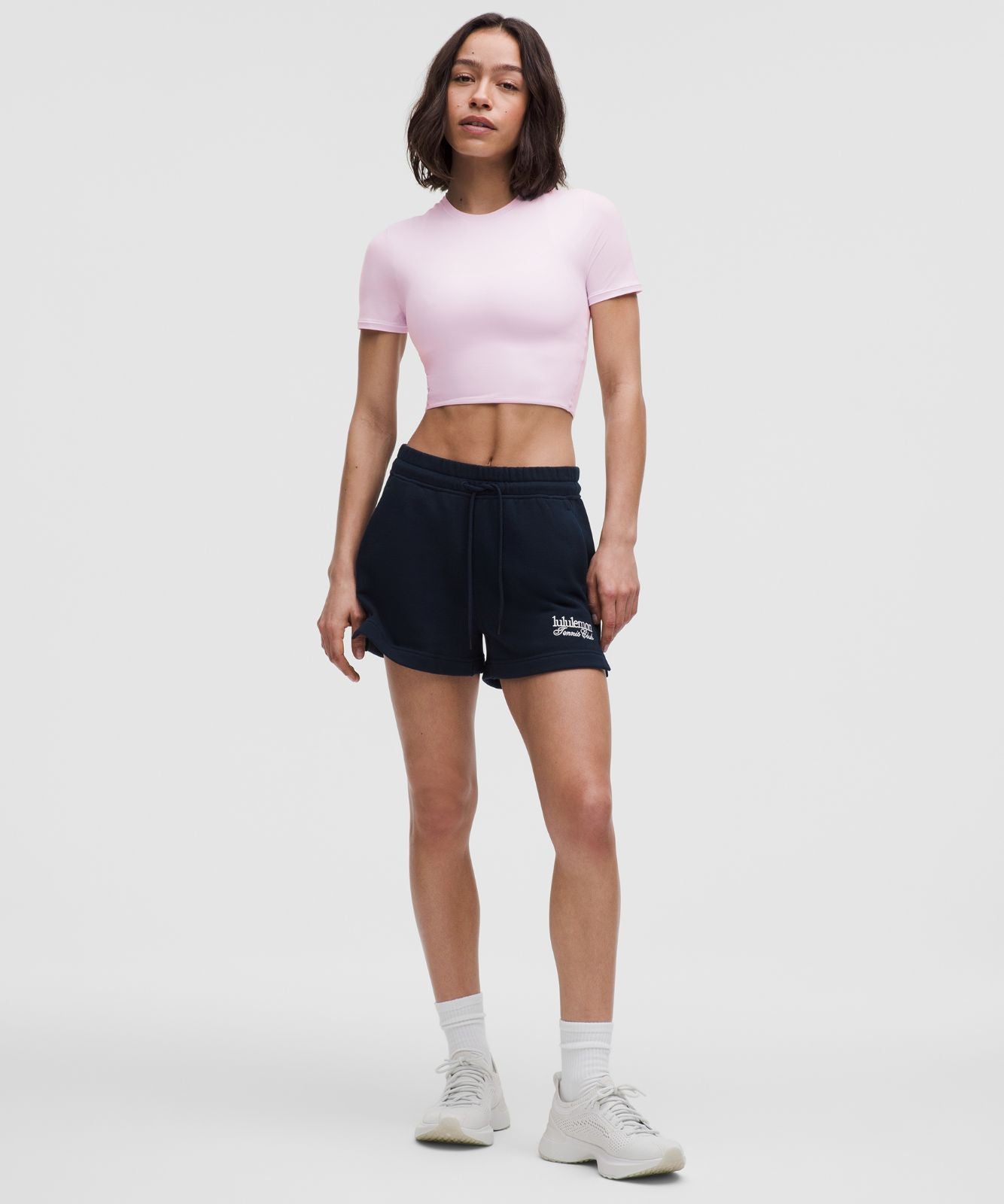Wundermost Ultra-Soft Nulu Crewneck Cropped T-Shirt Pink Organza