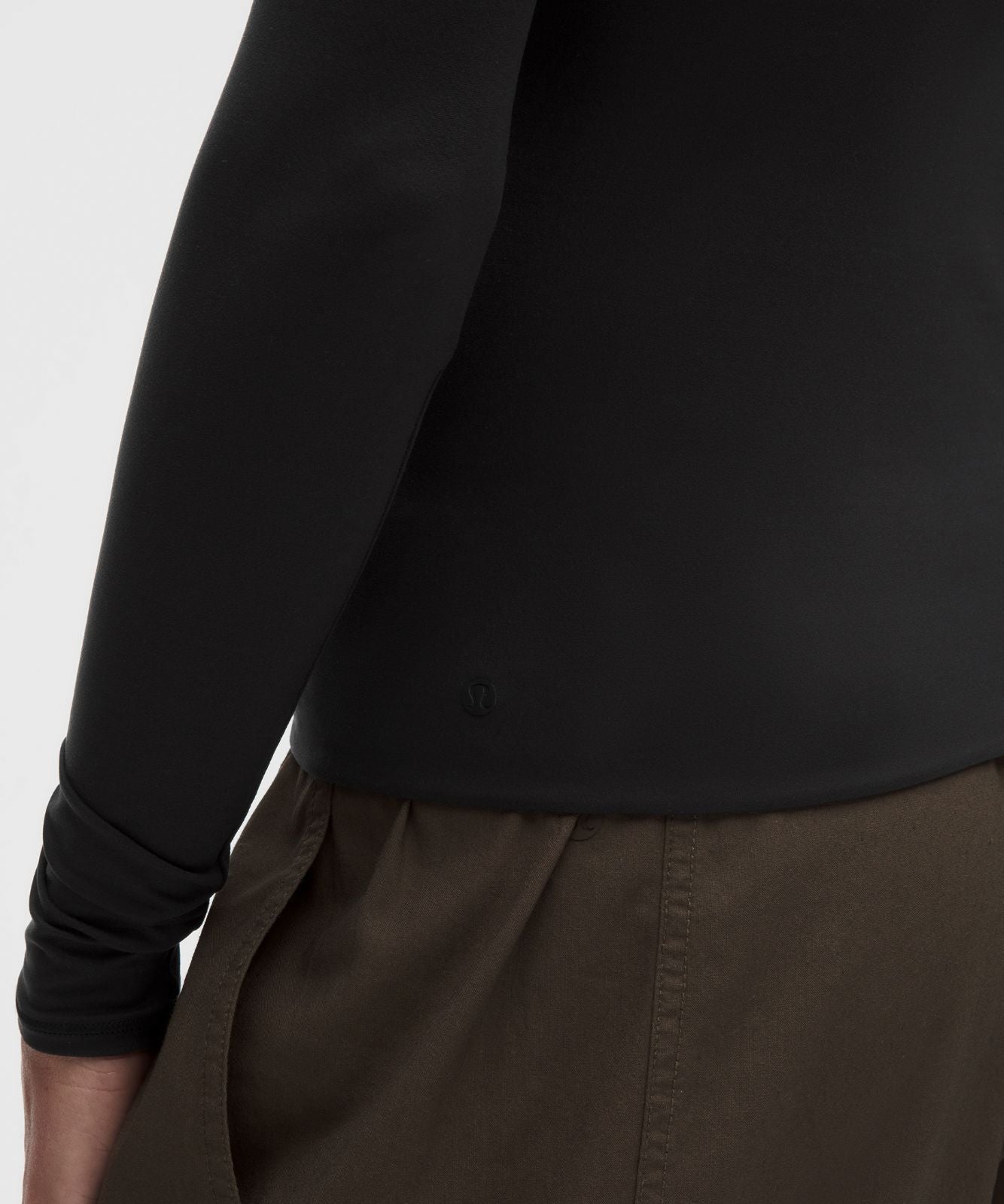 Wundermost Ultra-Soft Nulu Crewneck Long-Sleeve Shirt Black