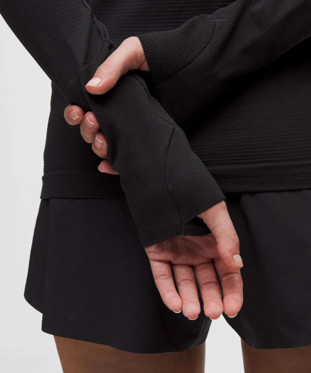 Swiftly Tech Long-Sleeve Shirt 2.0 *Hip Length Black/Black