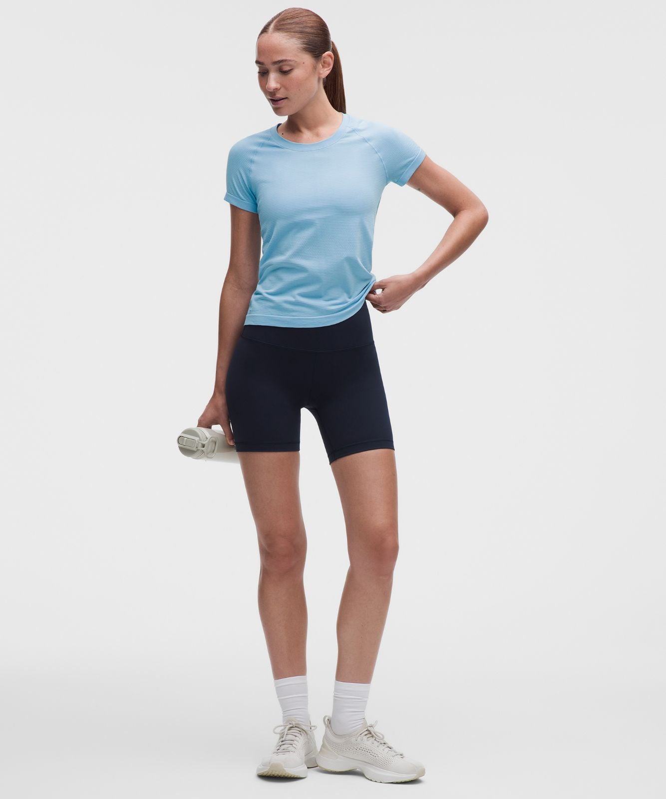 Swiftly Tech Short-Sleeve Shirt 2.0 *Waist Length Dreamy Blue/Dreamy Blue