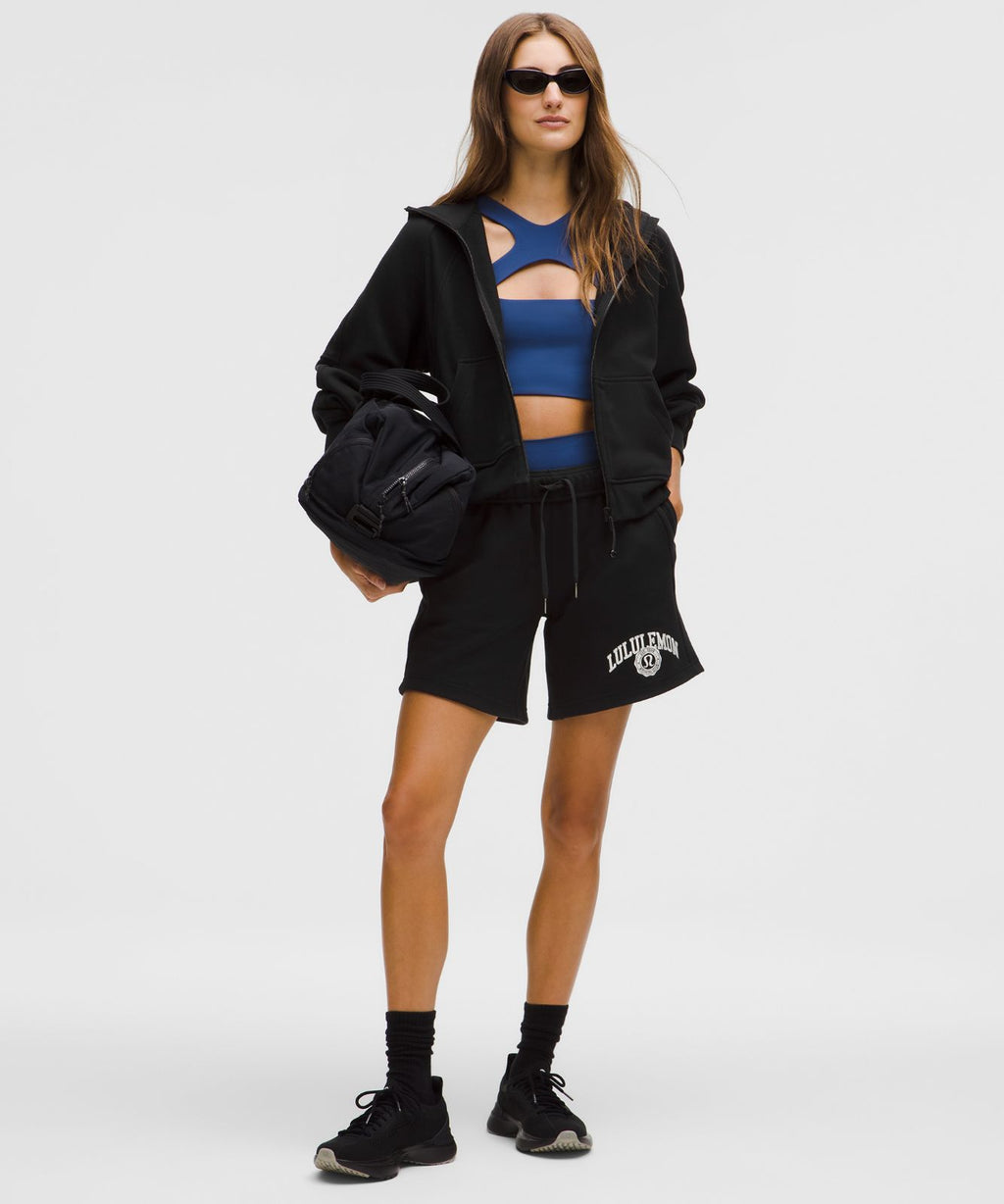 Scuba Oversized Full-Zip Hoodie Black