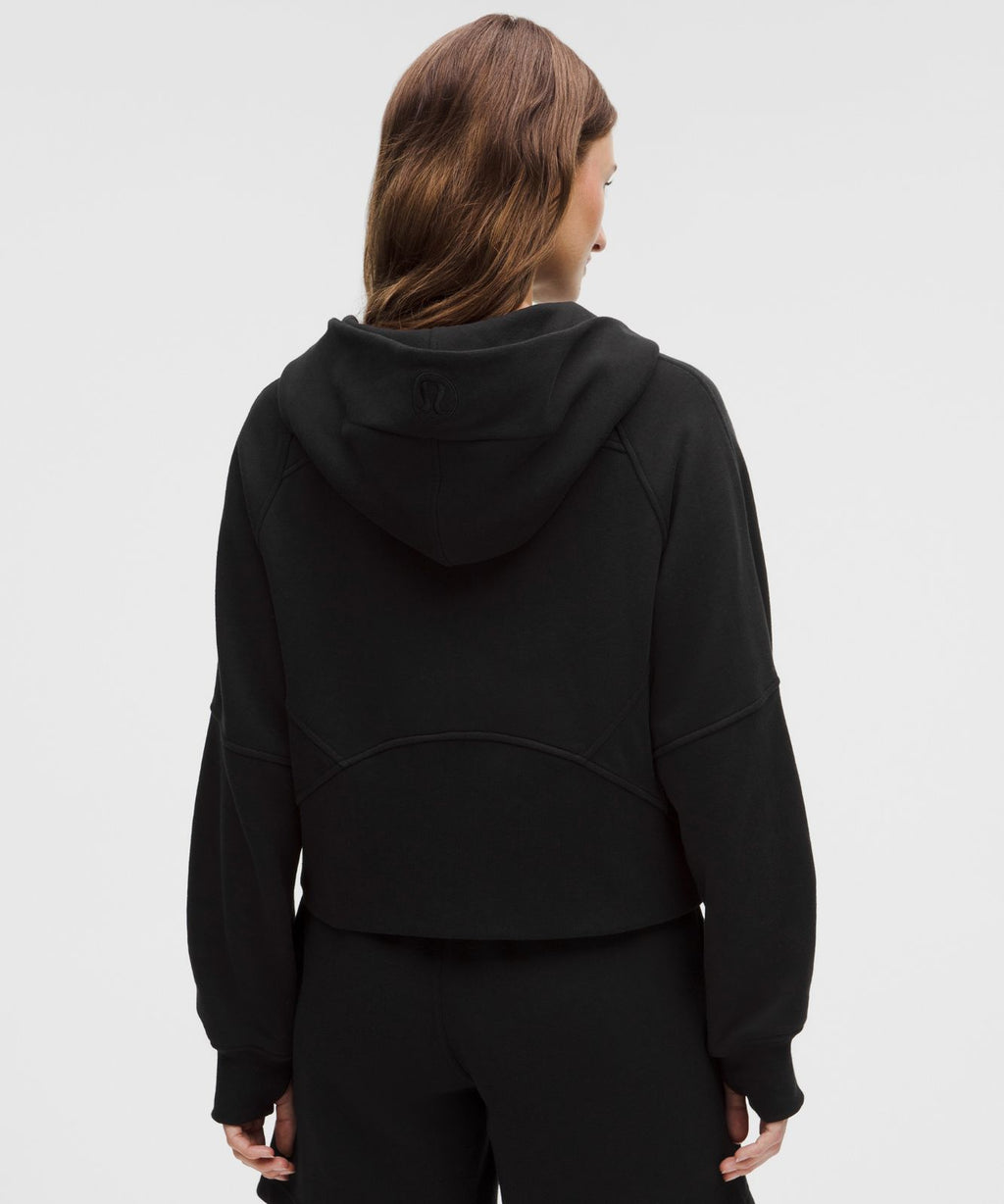 Scuba Oversized Full-Zip Hoodie Black