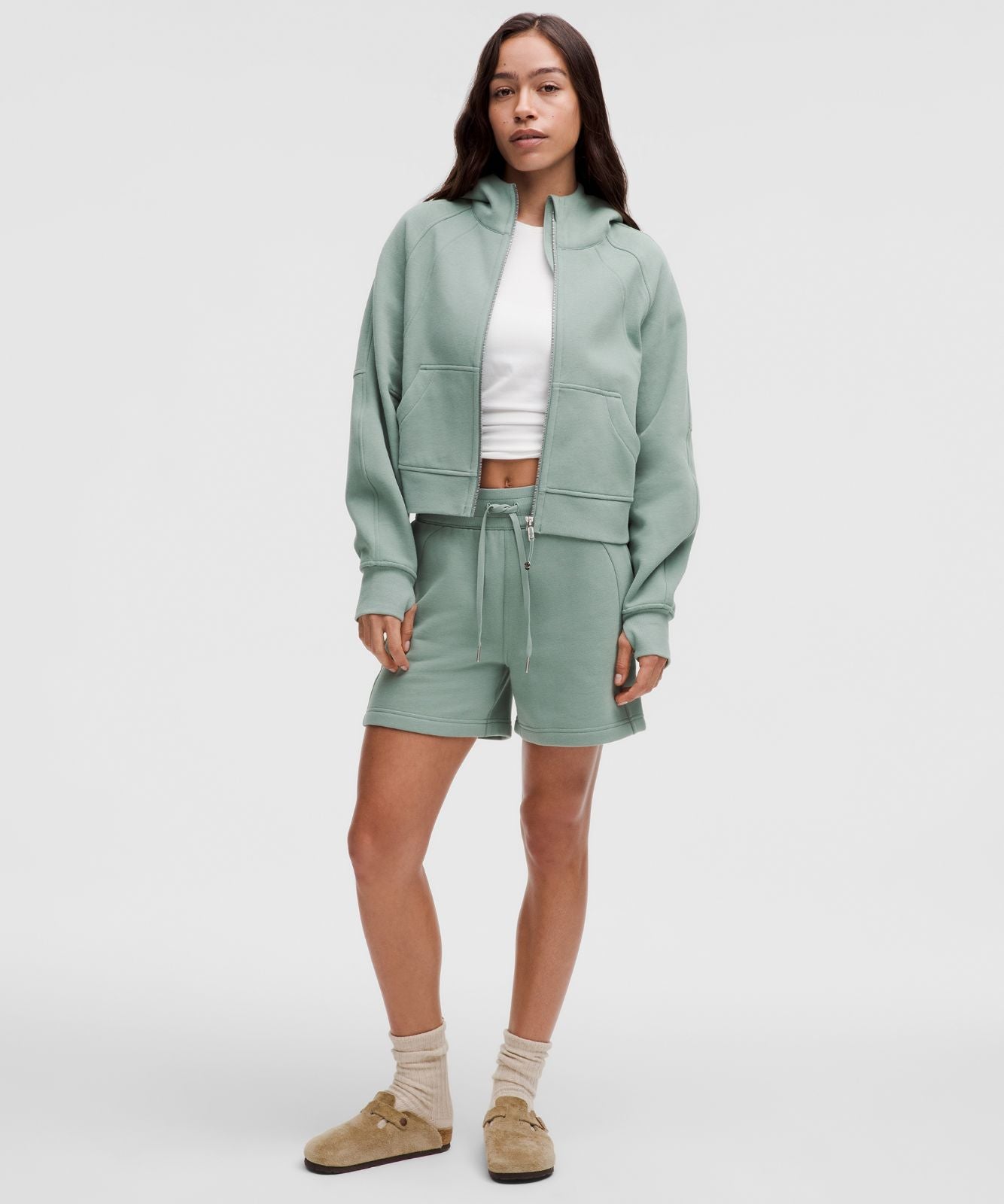 Scuba Oversized Full-Zip Hoodie Crater Blue
