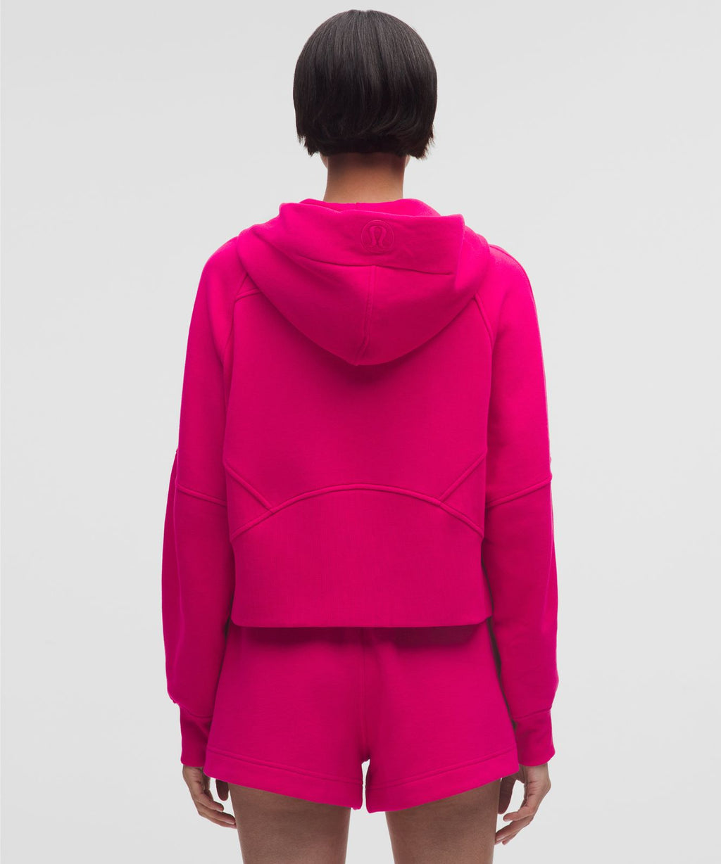 Scuba Oversized Full-Zip Hoodie Calypso Pink/Silver