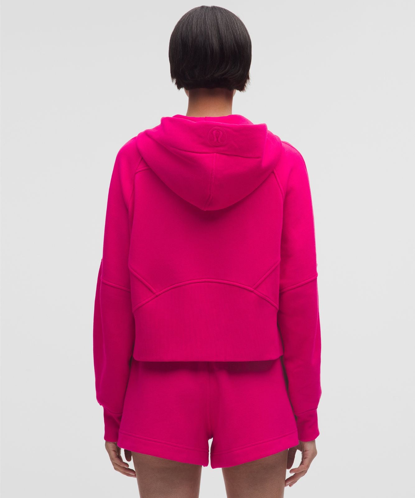 Scuba Oversized Full-Zip Hoodie Calypso Pink/Silver