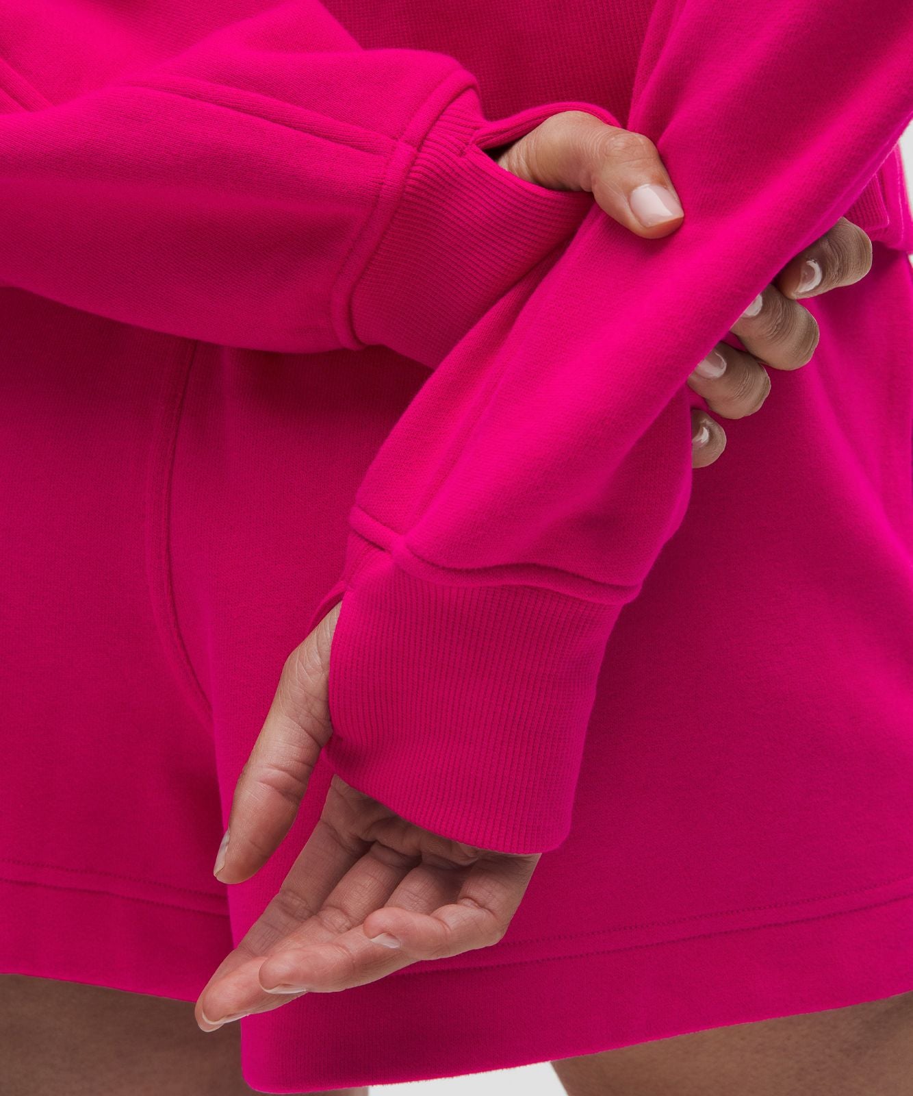 Scuba Oversized Full-Zip Hoodie Calypso Pink/Silver