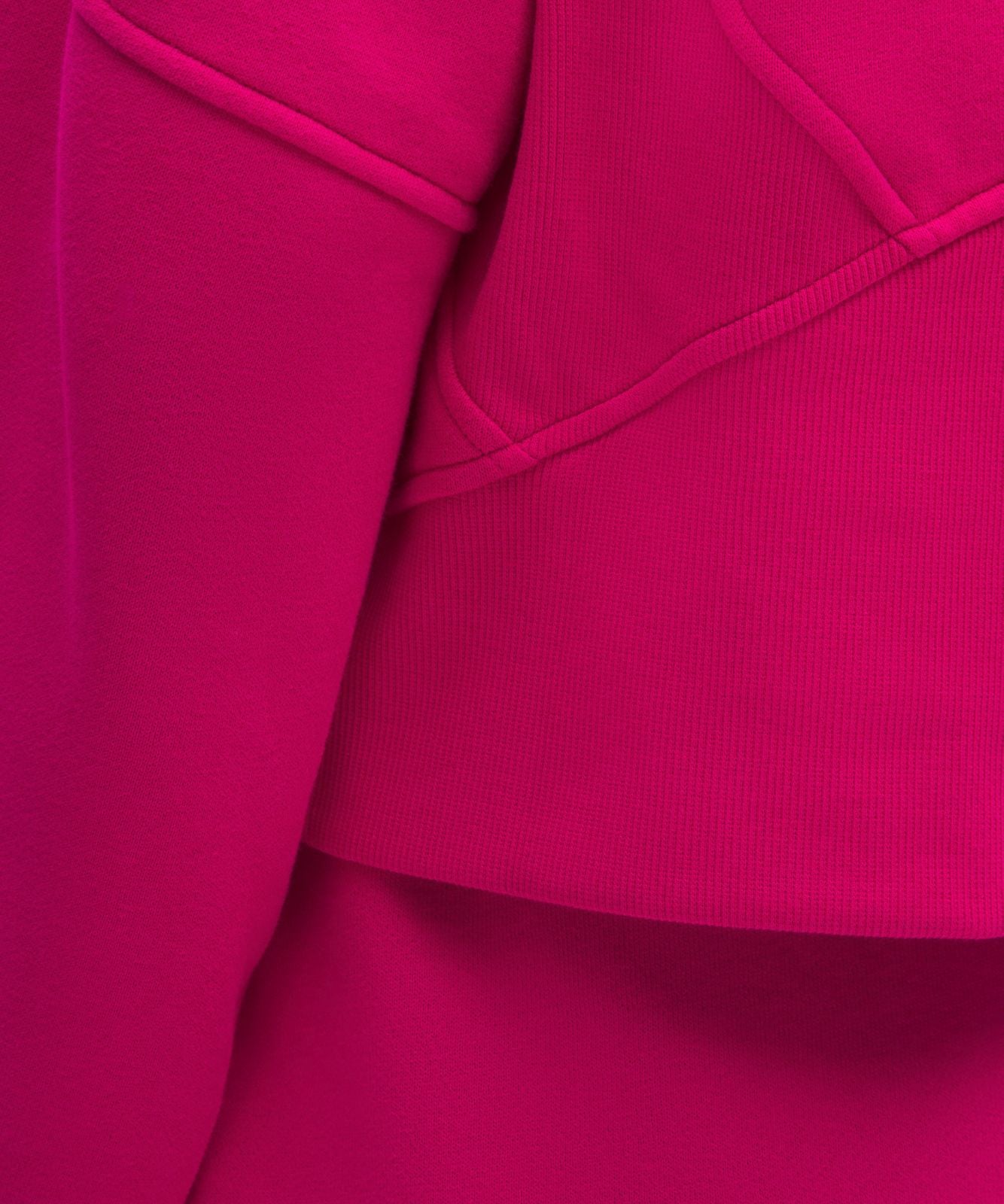 Scuba Oversized Full-Zip Hoodie Calypso Pink/Silver