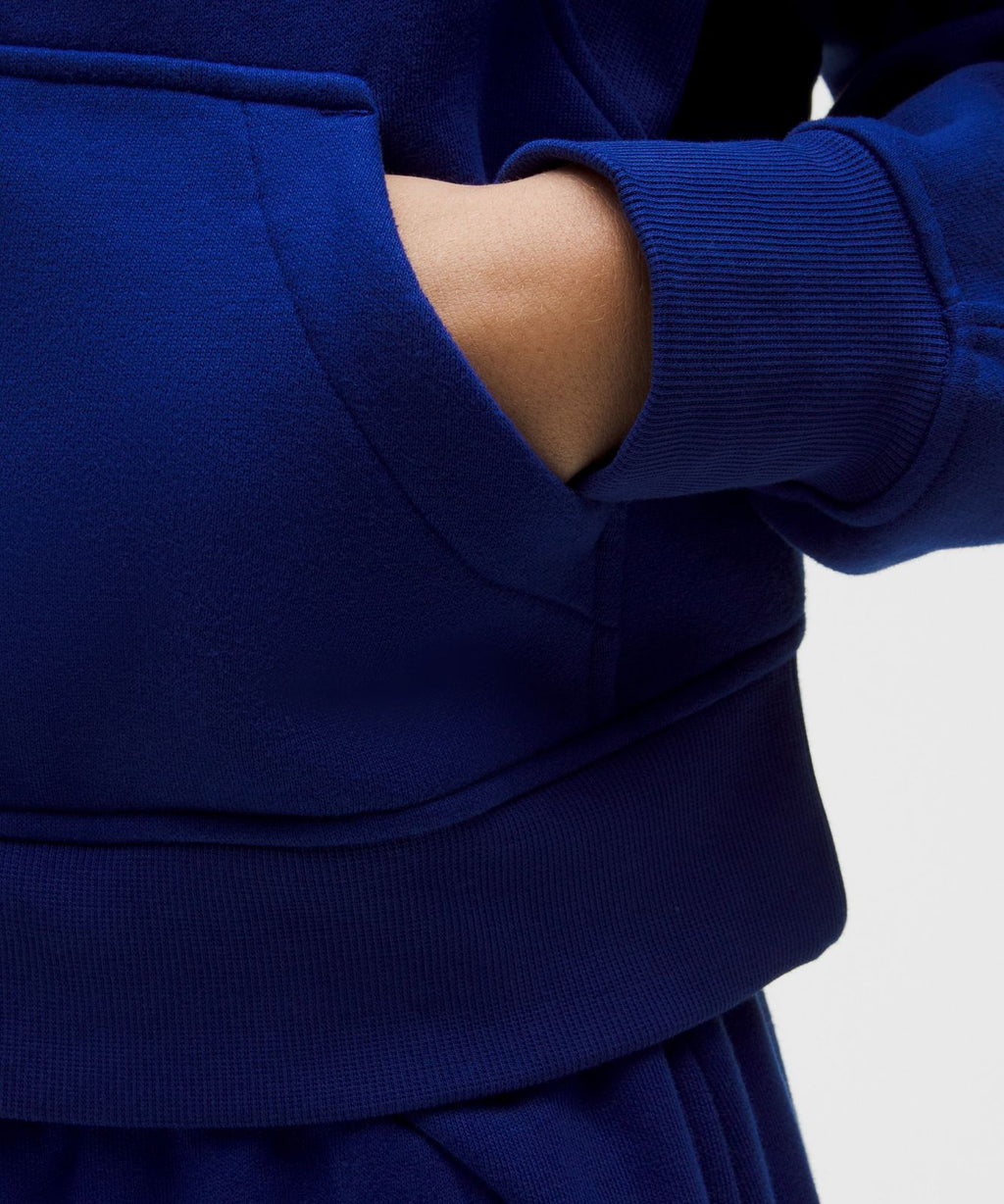 Scuba Oversized Full-Zip Hoodie Deep Sea Blue/Silver