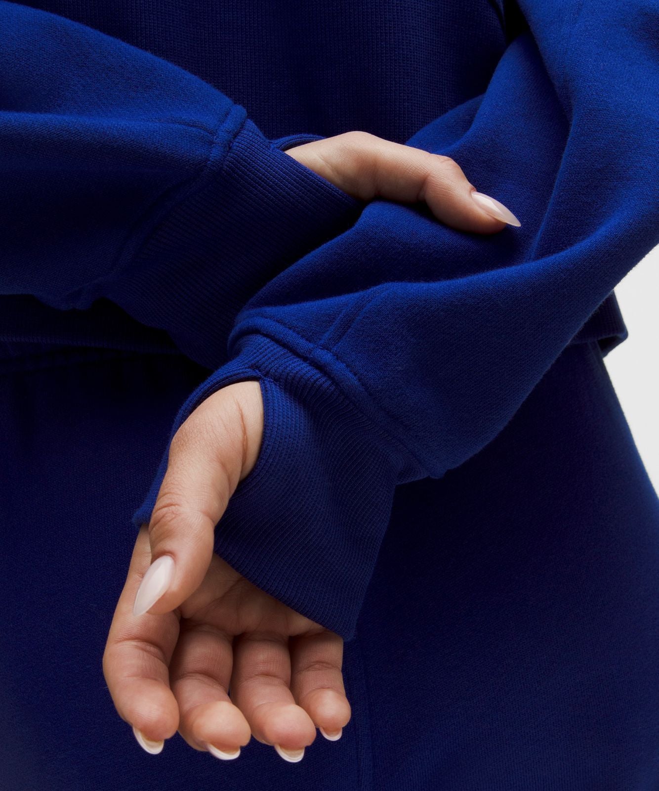 Scuba Oversized Full-Zip Hoodie Deep Sea Blue/Silver