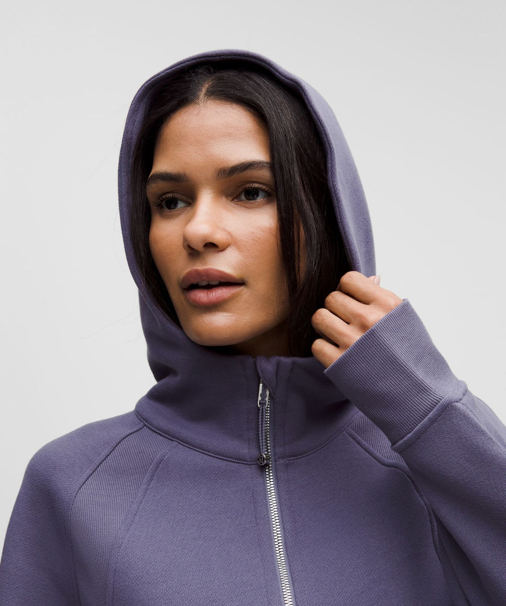 Scuba Oversized Full-Zip Hoodie Grape Mist/Silver