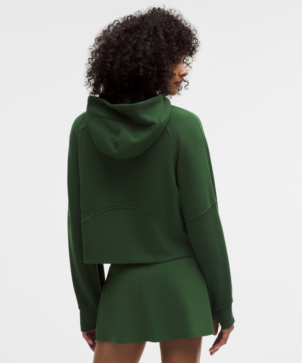 Scuba Oversized Full-Zip Hoodie Ivy Grove/Gold
