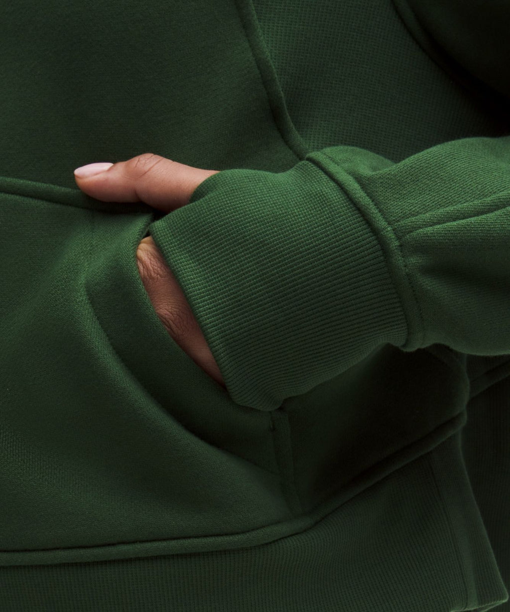 Scuba Oversized Full-Zip Hoodie Ivy Grove/Gold