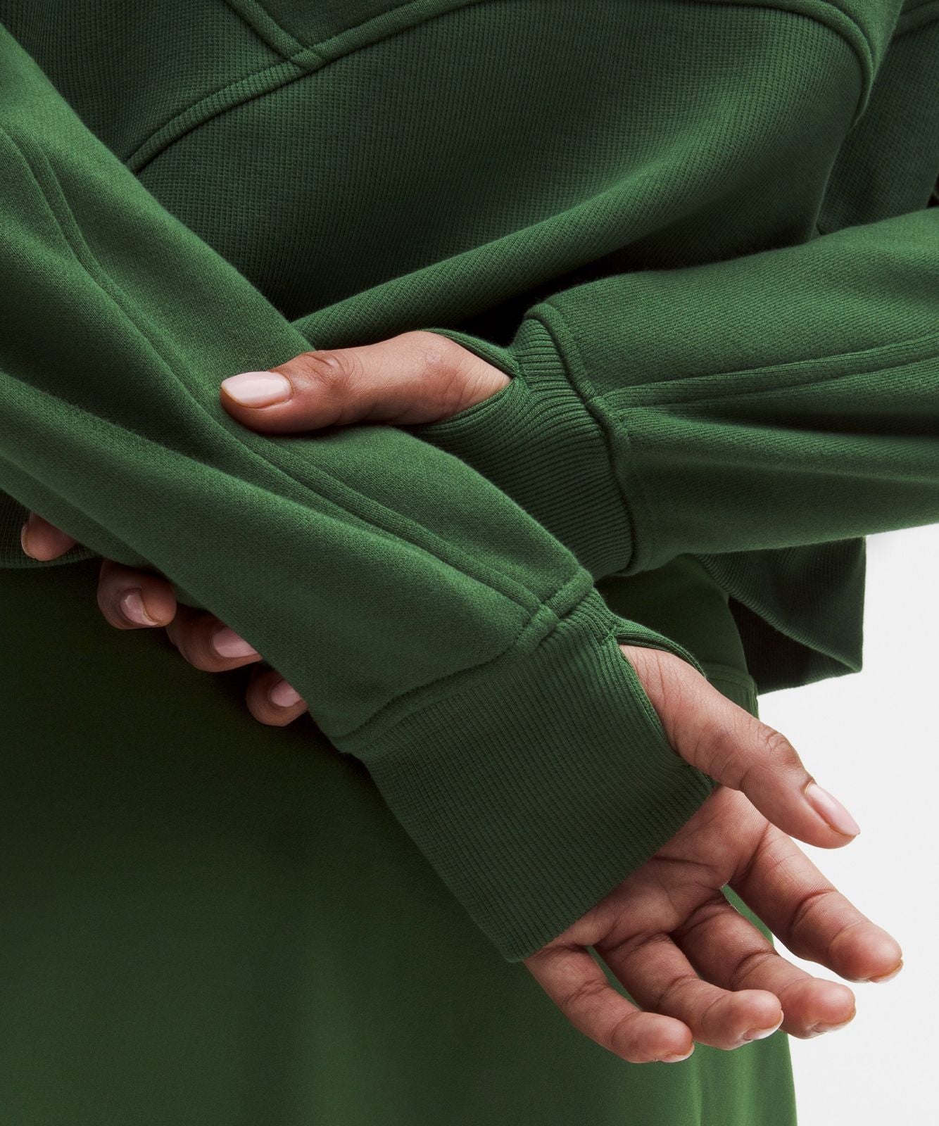 Scuba Oversized Full-Zip Hoodie Ivy Grove/Gold