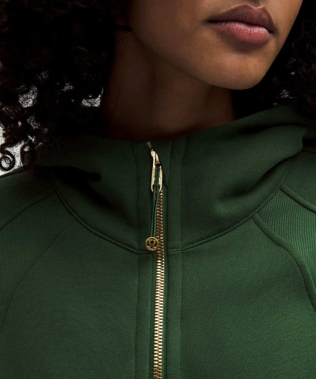 Scuba Oversized Full-Zip Hoodie Ivy Grove/Gold