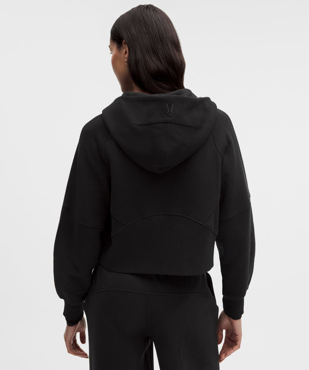 Scuba Oversized Full-Zip Hoodie Black/Gold