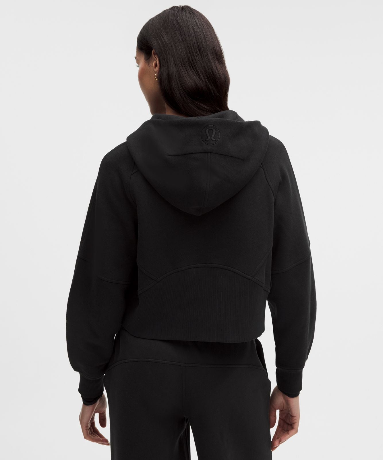 Scuba Oversized Full-Zip Hoodie Black/Gold