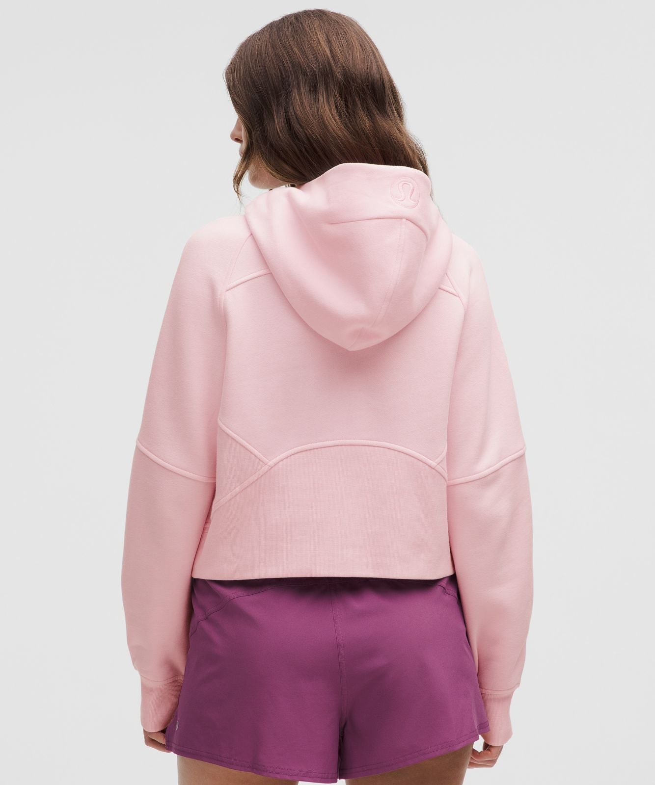 Scuba Oversized Half-Zip Hoodie Blissful Pink