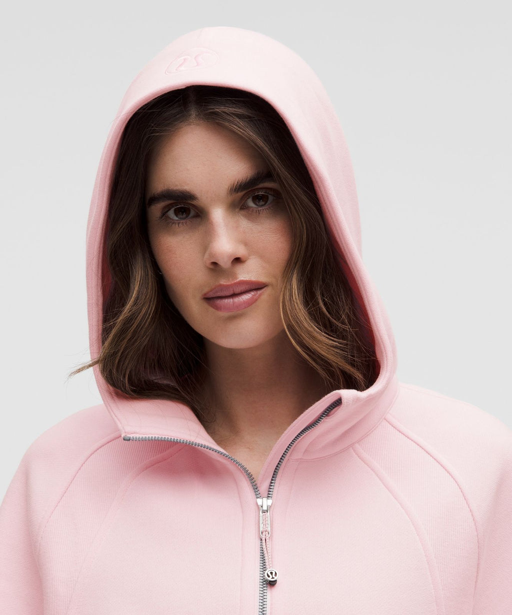 Scuba Oversized Half-Zip Hoodie Blissful Pink