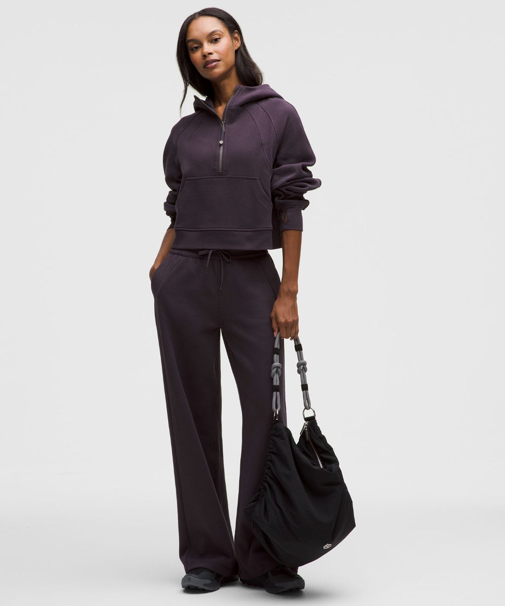 Scuba Oversized Half-Zip Hoodie Atmospheric Purple