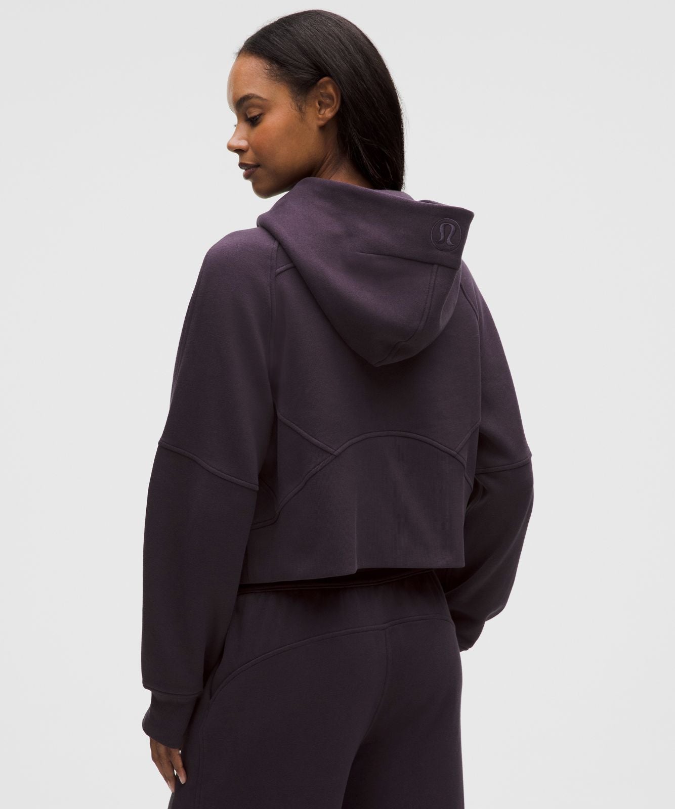 Scuba Oversized Half-Zip Hoodie Atmospheric Purple