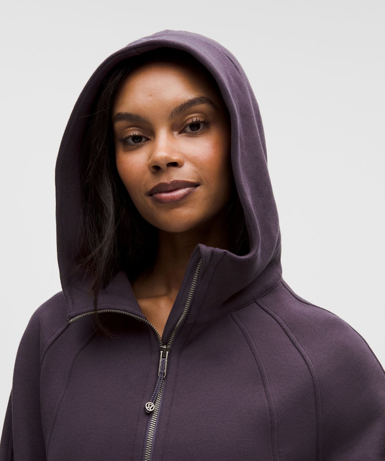 Scuba Oversized Half-Zip Hoodie Atmospheric Purple
