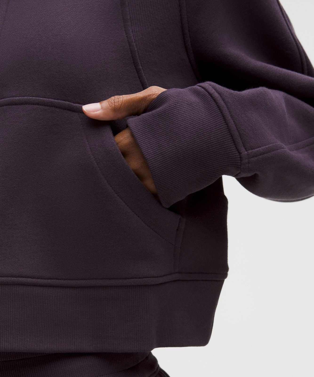 Scuba Oversized Half-Zip Hoodie Atmospheric Purple