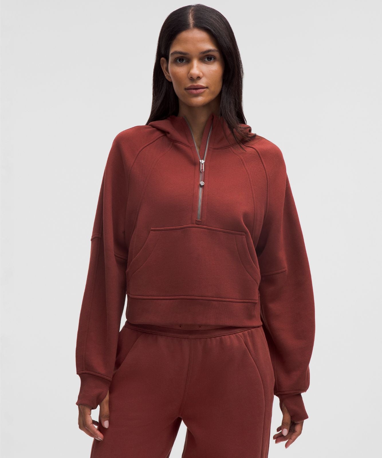 Scuba Oversized Half-Zip Hoodie Rockwood