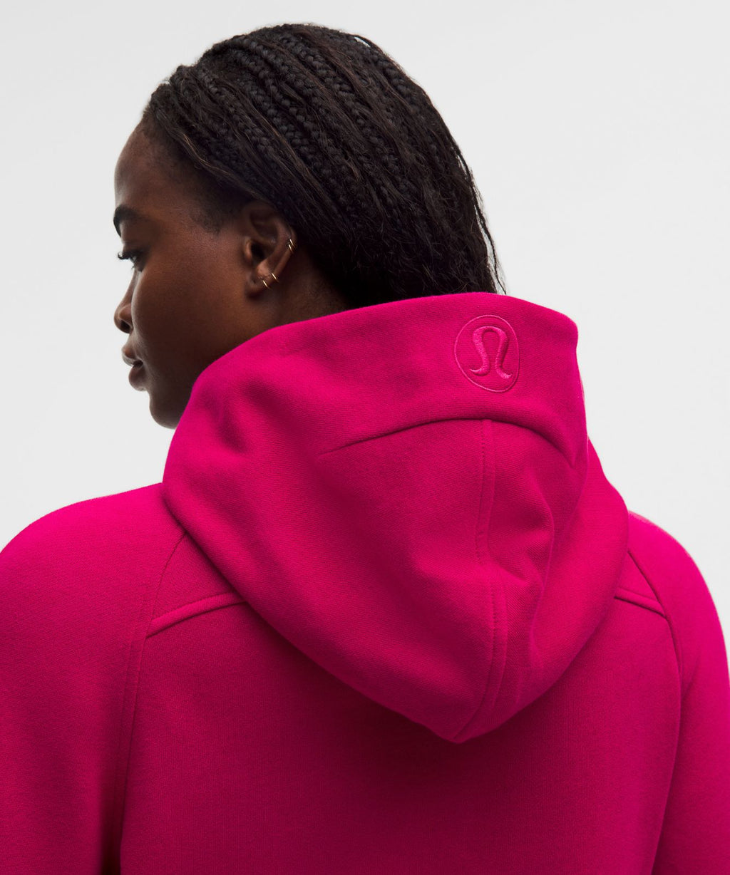 Scuba Oversized Half-Zip Hoodie Berry Rumble/Gold