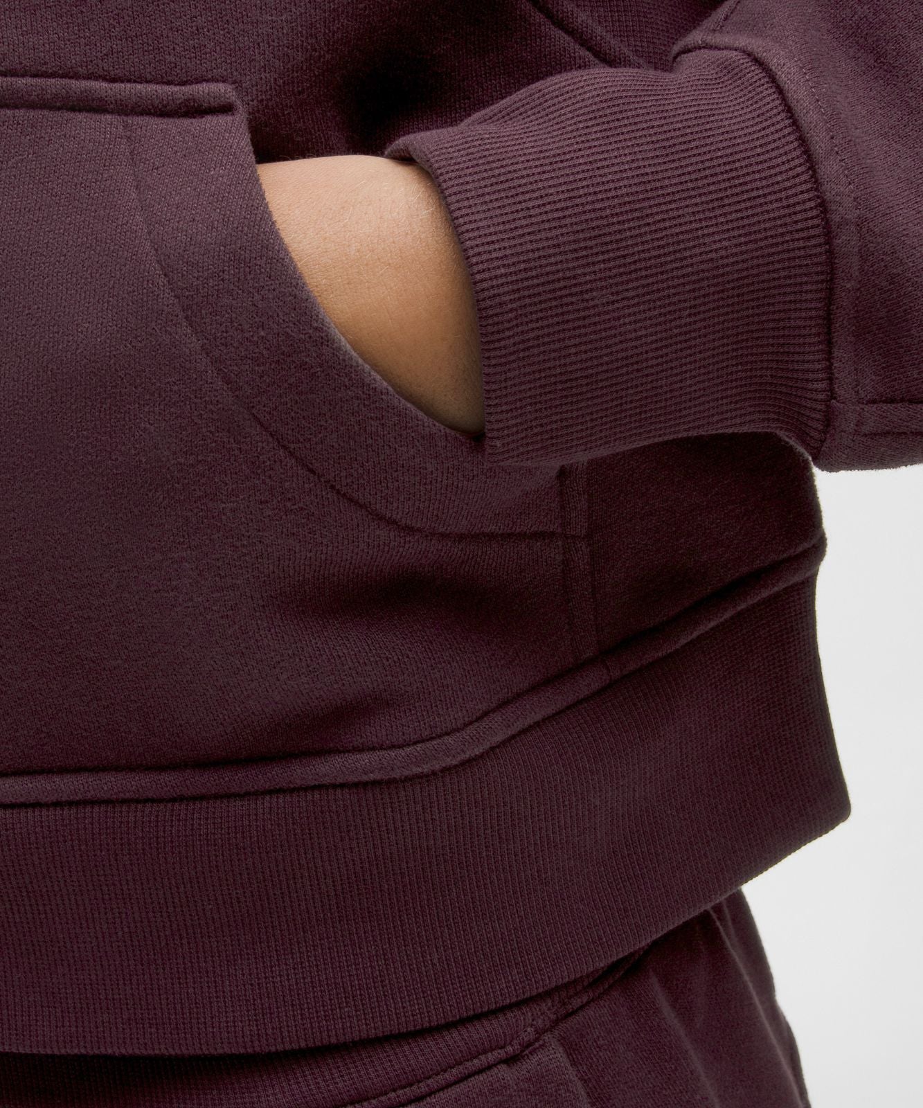 Scuba Oversized Half-Zip Hoodie Black Plum/Gold