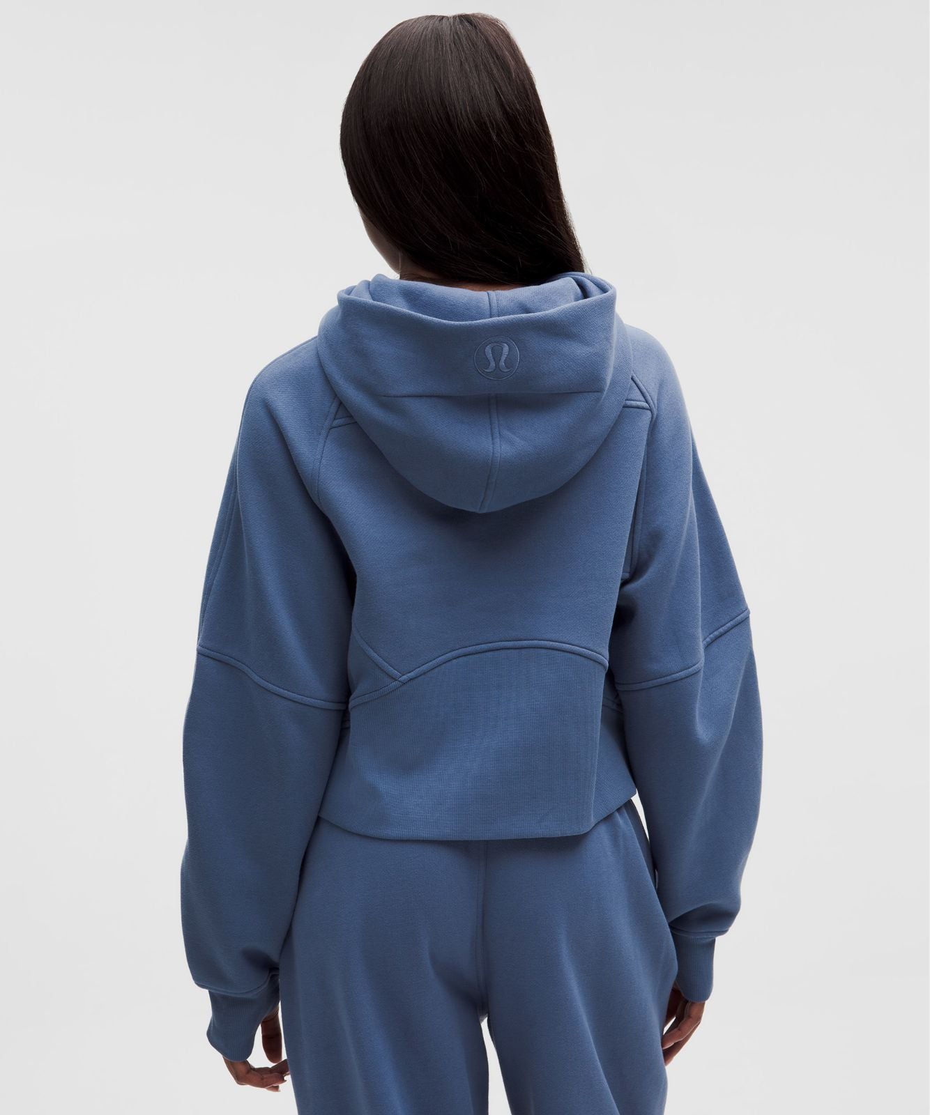 Scuba Oversized Half-Zip Hoodie Brilliant Blue/Gold
